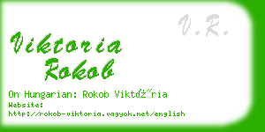 viktoria rokob business card